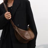 ブラウン | ハーフムーンショルダーバッグボディバッグ | SUNSHINE CLOSET