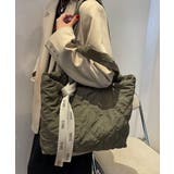 カーキ | キルティングバッグ トートバッグ 大容量 | Miniministore