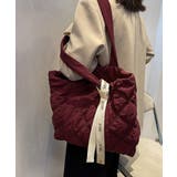 ワインレッド | キルティングバッグ トートバッグ 大容量 | Miniministore