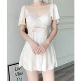 アイボリー | ワンピース水着 レディース体型カバー水着 | SUNSHINE CLOSET