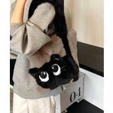 ファートートバッグ ふわふわ 猫柄鞄秋冬 | Miniministore | 詳細画像13 