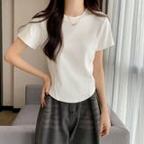 無地 Tシャツ クルーネック レディース | Miniministore | 詳細画像4 