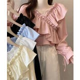 フリルブラウス オフショルブラウス 長袖 | Miniministore | 詳細画像19 