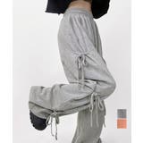 スウェットパンツサイドリボンワイドパンツ | Miniministore | 詳細画像1 