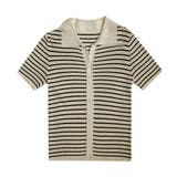 ボーダー柄ニットポロシャツレディース半袖 | Miniministore | 詳細画像26
