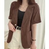 テーラードジャケット綿麻サマージャケット | Miniministore | 詳細画像10