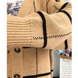 ニットカーディガン BIGチェック柄秋冬 | Miniministore | 詳細画像13