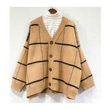 ニットカーディガン BIGチェック柄秋冬 | Miniministore | 詳細画像36