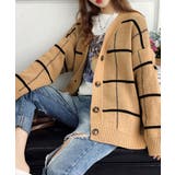ニットカーディガン BIGチェック柄秋冬 | Miniministore | 詳細画像8