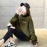 裏起毛 ロゴトレーナー レディース 韓国 | Miniministore | 詳細画像2