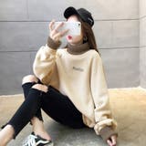 裏起毛 ロゴトレーナー レディース 韓国 | Miniministore | 詳細画像8