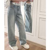 レースウエストデニムパンツビジューデニム | Miniministore | 詳細画像7 