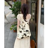 蝶モチーフトートバッグ大容量肩掛けバッグ | Miniministore | 詳細画像2 