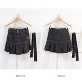 ミニデニムプリーツスカート ベルト付き | Miniministore | 詳細画像3 