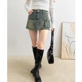 ラップスカート風デニムショートパンツ春夏 | Miniministore | 詳細画像20