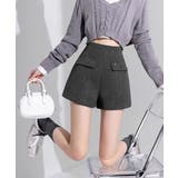 ラメ付きショートパンツ 秋冬 ツイード風 | Miniministore | 詳細画像2 