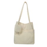 ポーチ付きコーデュロイトートバッグ大容量 | Miniministore | 詳細画像19 