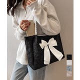 ビッグリボントートバッグ 肩掛け 軽量鞄 | Miniministore | 詳細画像1 