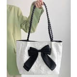 ビッグリボントートバッグ 肩掛け 軽量鞄 | Miniministore | 詳細画像18 