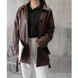 エコレザーロングジャケット韓国風アウター | Miniministore | 詳細画像20 