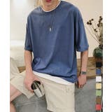 レイヤード風tシャツ メンズクルーネック | AsaAura | 詳細画像1