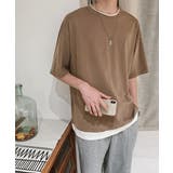 レイヤード風tシャツ メンズクルーネック | AsaAura | 詳細画像12