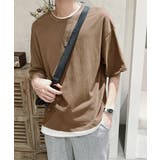 レイヤード風tシャツ メンズクルーネック | AsaAura | 詳細画像13