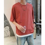 レイヤード風tシャツ メンズクルーネック | AsaAura | 詳細画像14