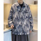 メンズ総柄シャツジャケットオーバーサイズ | AsaAura | 詳細画像10