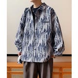 メンズ総柄シャツジャケットオーバーサイズ | AsaAura | 詳細画像12