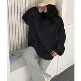 ワッフルオーバーサイズ配色プルオーバー秋 | Miniministore | 詳細画像8