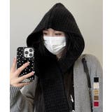フード付きニットマフラー韓国風バラクラバ | Miniministore | 詳細画像1