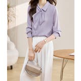 リボンタイブラウス レディース長袖シャツ | Miniministore | 詳細画像5