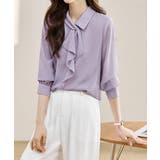リボンタイブラウス レディース長袖シャツ | Miniministore | 詳細画像6