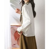 ボウタイサテンブラウス バイカラーシャツ | Miniministore | 詳細画像10 