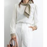 ボウタイサテンブラウス バイカラーシャツ | Miniministore | 詳細画像18 