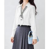 パール付きスカーフタイシャツブラウス上品 | Miniministore | 詳細画像11 