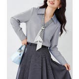 パール付きスカーフタイシャツブラウス上品 | Miniministore | 詳細画像13 