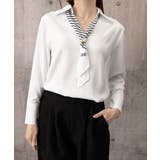 パール付きスカーフタイシャツブラウス上品 | Miniministore | 詳細画像17 