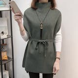 ノースリーブ ニットチュニック 韓国風 | Miniministore | 詳細画像13