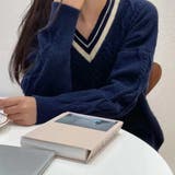 ライン入りケーブルニットトップス 韓国風 | Miniministore | 詳細画像11 