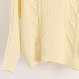 ライン入りケーブルニットトップス 韓国風 | Miniministore | 詳細画像17 