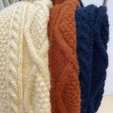 ライン入りケーブルニットトップス 韓国風 | Miniministore | 詳細画像4 