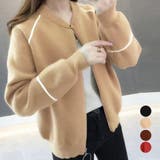 ジップアップニットジャケット レディース | Miniministore | 詳細画像1 