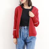 ジップアップニットジャケット レディース | Miniministore | 詳細画像11 