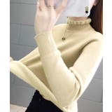 裏起毛 メロウニットトップス ハイネック | Miniministore | 詳細画像6 