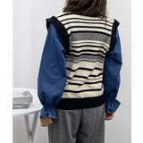 ドッキングニット ボーダーニットトップス | Miniministore | 詳細画像10 