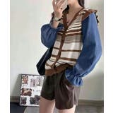 ドッキングニット ボーダーニットトップス | Miniministore | 詳細画像6 