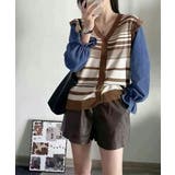 ドッキングニット ボーダーニットトップス | Miniministore | 詳細画像7 