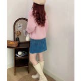 ラメシャギーニットトップス Vネック秋冬 | Miniministore | 詳細画像14